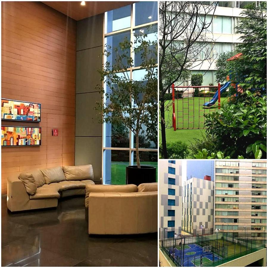 Condo At The Exclusive Residencial Wtc Kota Meksiko Bagian luar foto