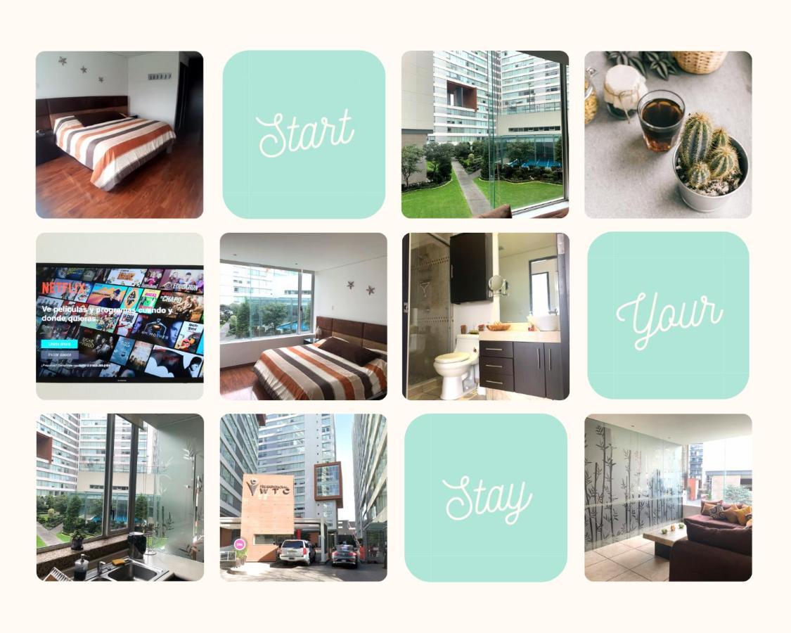 Condo At The Exclusive Residencial Wtc Kota Meksiko Bagian luar foto